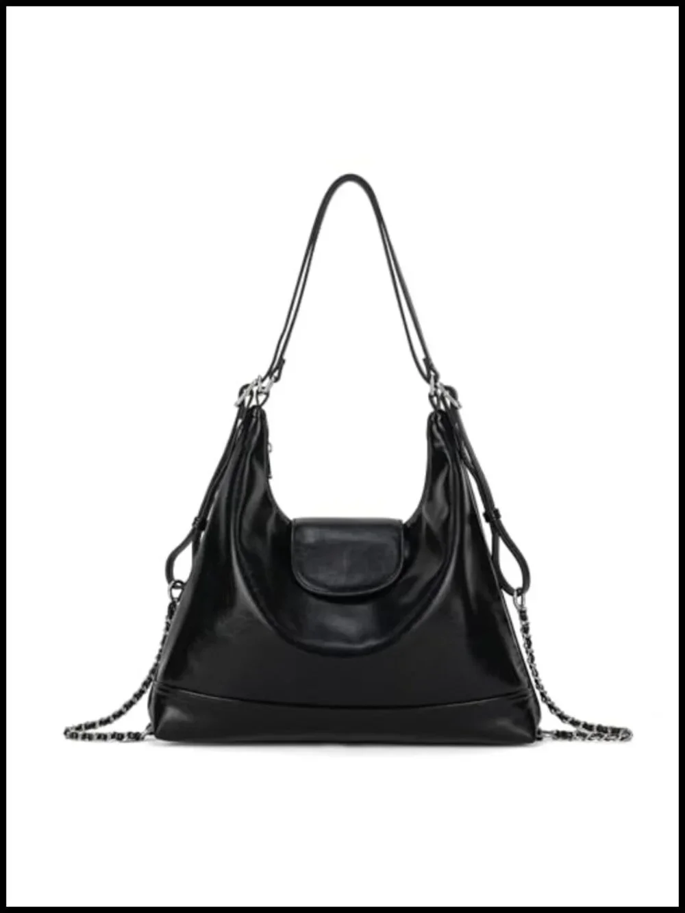 Women's Convertible Hobo Backpack Purse Faux Leather 3-in-1 Handbag